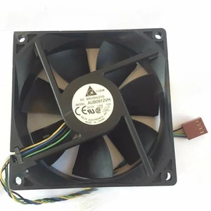 DELTA AUB0912VH 92X92X25MM DC12V 0.6A 4PIN PWM Chassis Cooling Fan - Picture 1 of 2