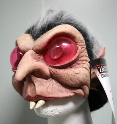 Glassy Eyed Blood Sucker- Zagone Studios "Half Vamp" Adult Handmade Mask - Image 1 of 4