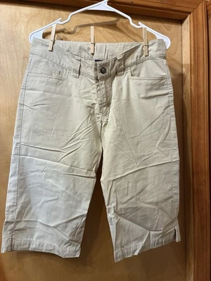 Patagonia Organic Cotton Knee Length Long Shorts Womens Size 6 Beige Khaki - Изображение 1 из 4