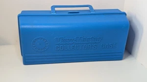 13,5" Vintage View Master Sammlerkoffer blau Hartplastik Aufbewahrungskoffer - Bild 1 von 9
