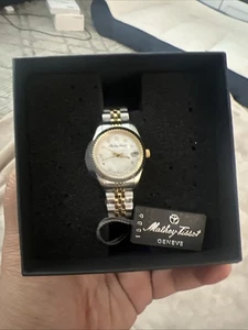 Reloj para dama Mathey-Tissot Mathy III MOP cuarzo esfera blanca D710BI - Imagen 1 de 4