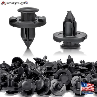 26.1Pcs Bumper Clips 8mm Plastic Rivet Fastener Mud Flaps Fender Push For NISSAN Foto 1 de 3