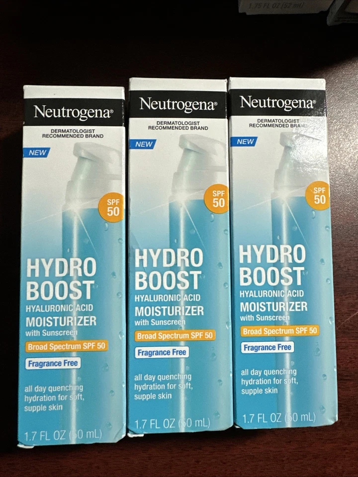 Neutrogena Hydro Boost Hyaluronic Acid Face Moisturizer with Sunscreen ...