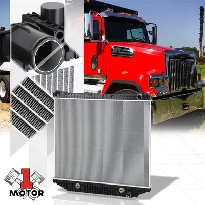 [2 filas] Radiador de núcleo de aluminio estilo OE para camión Western Star/Sterling 08-17 Foto 1 de 4