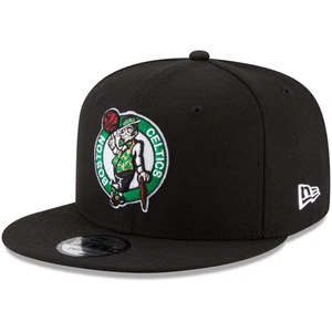 Men's New Era Black Boston Celtics Official Team Color 9FIFTY Snapback Hat - Picture 1 of 6
