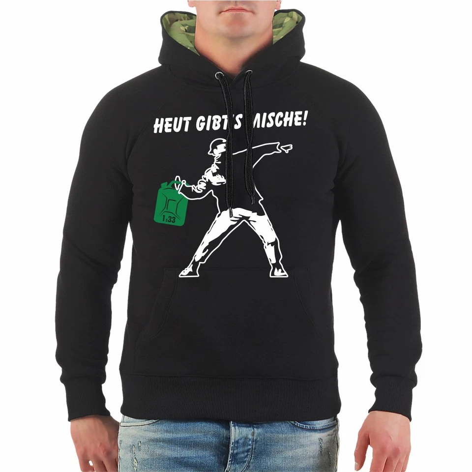 Herren Kapuzenpullover Simson 1:33 Gemisch Heut gibt’s Mische Hoodie Moped DDR  - Bild 1 von 1