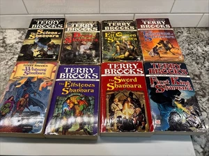 Terry Brooks Lot Of 8 Books Paperback Pre-owned Shannara Series 1-4 - Picture 1 of 4