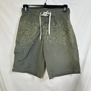 Vintage Levi's L2 Y2K Floral Hawaiian Swim Trunks Board Shorts Sz 30 Millennium - Picture 1 of 10