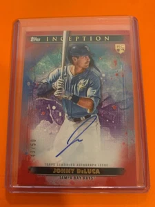 2024 TOPPS INCEPTION JONNY DELUCA AUTOGRAPH ROOKIE CARD 43/50 ~ #BRES-JD - Picture 1 of 1
