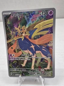 Carta Pokémon rara ilustración Zacian 100/094 TCG: llamas fantasmales casi como nueva - Imagen 1 de 3