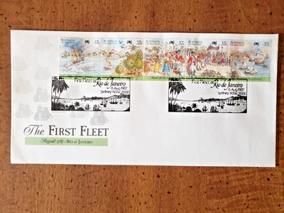 AUSTRALIA #1027 THE FIRST FLEET FIRST DAY COVER W/CACHET, UNADDRESSED - Image 1 of 2