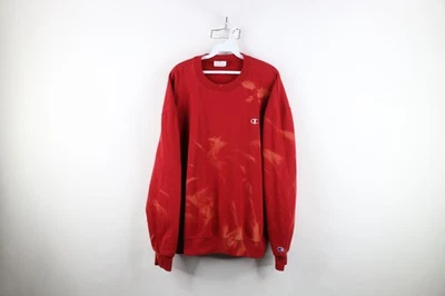 Moletom Vintage Champion Masculino 2XL Logotipo Clássico Desgastado Lavagem Ácida Gola Redonda - Imagem 1 de 4