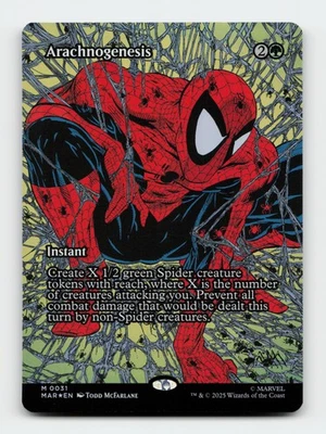 Arachnogenesis (Borderless) Marvel Eternal-Legal FOIL Magic The Gathering Card - Image 1 of 2