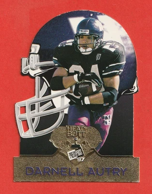 Cabezal de pase de prensa 1997 troquelado trasero novato Darnell Autry #9 - Bears ex/ex Foto 1 de 4