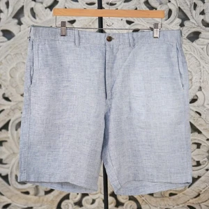 J.Crew Blue Stripe 100% Leinen Chino Shorts 36 Sommer Casual - Bild 1 von 5