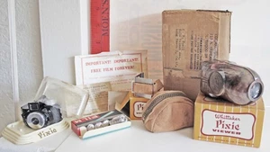 Whittaker PIXIE Miniatur Micro 16 Kamera & Film Betrachter Tasche Armband Boxen - Bild 1 von 23