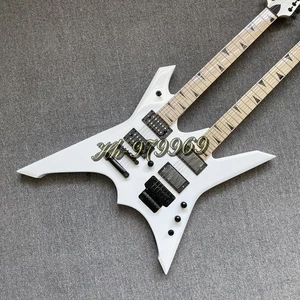 Guitarra Eléctrica Xiphos Blanca Doble Cuello 12+6 Cuerdas Cuerpo de Tilo FR Bridge - Imagen 1 de 10