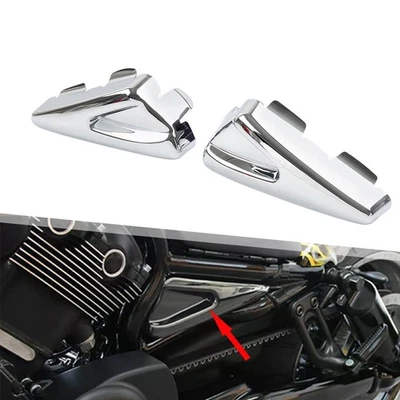 Chrome Side Frame Tank Covers For Harley V-Rod Muscle 09-17 Night Rod 07-11 Foto 1 de 4