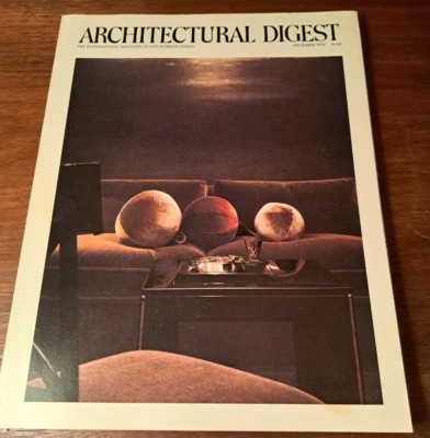 ARCHITECTURAL DIGEST December 1979 Deborah Kerr Design Insp Vintage Ads Decor - Image 1 of 4