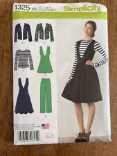 Simplicity Pattern 1325 Ms Pants~Jumper or Tunic~Jacket & Knit Top IN K DESIGNS