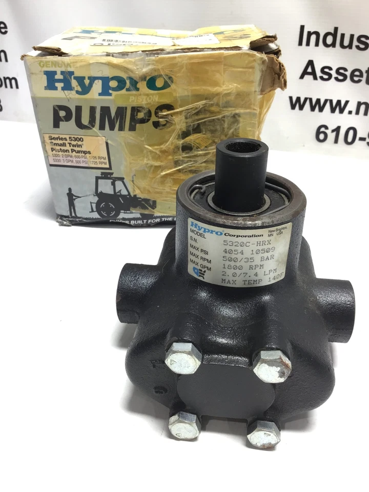 Bomba de pistão Hypro 5320C-HRX máxima PSI 500 - 35Bar Max RPM 1800 Max GPM 2.0/... - Imagem 1 de 4