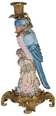 Candelero Porcelana Papagayo Escultura Estilo Antiguo 36cm • 251.90€