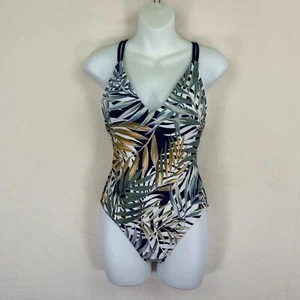 Hurley Tropical Leaves einteiliger Badeanzug Damen Größe Small - Bild 1 von 4