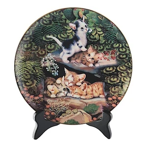 Bradford Exchange Resting Rascals By Jürgen Scholz Plate Cats Porcelain 1105A - Picture 1 of 8