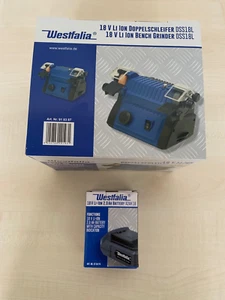 Westfalia Akku Doppelschleifer 18V Li-Ion inkl. 1 Akku Kombi-Paket NEU OVP - Bild 1 von 3