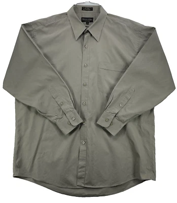 Camisa de tela ancha de algodón con botones manga larga Roberto Villini para hombre talla XL Foto 1 de 4