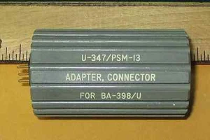 U-347/PSM-13 ADAPER, CONNECTOR FOR BA-398/U 5 GOLD PIN CONNECTOR NEW OLD STOCK - Picture 1 of 3