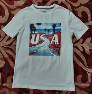 Jungen - Old Navy - weißes T-Shirt - Gr. XL (14-16) - Bild 1 von 3