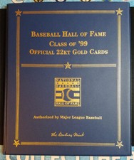 Danbury Mint Baseball Hall of Fame Class of '99 22K Gold Nolan Ryan George Brett