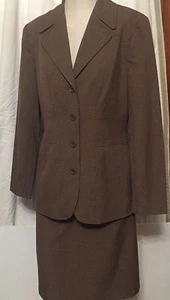 The Limited Stretch Brown Women's Suit Size M Skirt - Picture 1 of 5