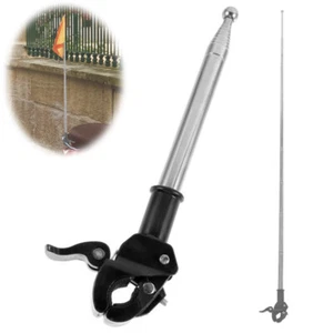 Bike Flagpole Holder Car Stand Flag Mount Tool Metal Bracket Plastic Column - Picture 1 of 12