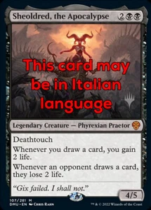 MTG SHEOLDRED, THE APOCALYPSE EXC - L'APOCALISSE 107 - DMU PP - MAGIC - Picture 1 of 1