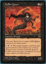 Coffin Queen Tempest HEAVILY PLD Black Rare MAGIC MTG CARD (ID# 245449) ABUGames