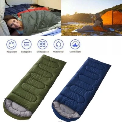 Thick Adult Cold Weather Warm Sleeping Bag For Big & Tall Waterproof Winter Bags - Image 1 of 4