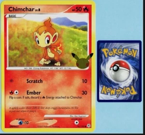 Chimchar 76/130 - 25th Anniversary - Jumbo Card - Nm - Picture 1 of 3