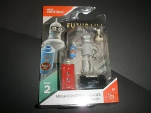 Mega Construx Heroes Series 2 Futurama BENDER Mini Figure Build Toys 2017 (N5) - Picture 1 of 3