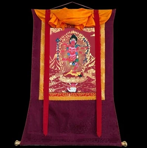 Pintura Kurukulla Thangka, arte tibetano bendito Dakini del Himalaya - Imagen 1 de 7