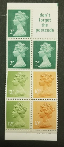 GB Machin Mint Stamp Booklet Pane Complete MNH Unused z8231 Cover