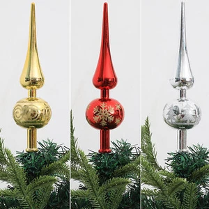 Christmas Tree Toppers Christmas Tree Finial Stand Plating PP Tree Topper - Picture 1 of 15