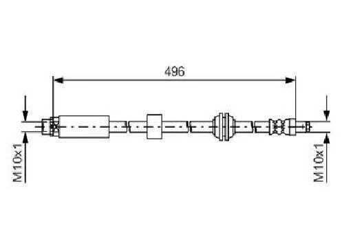 Original Bosch brake hose 1 987 481 590 for BMW - Image 1 of 1