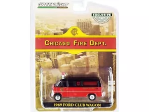 Ford Club Wagon - 1969 - Departamento de Bomberos de Chicago - Greenlight 1:64 - Imagen 1 de 6