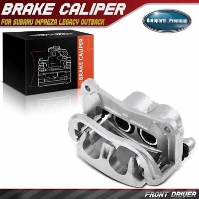 Front Left Driver Brake Caliper with Bracket for Subaru Impreza Legacy Outback - Image 1 of 4