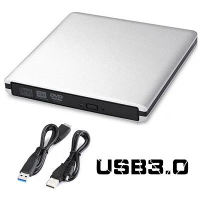 Alloy USB 3.0 SATA External Enclosure Case for Laptop BD DVD Writer Burner Drive - Image 1 of 4