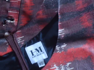 HILARY(HM)MACMILLAN(Canada) LacedSidesPUFauxLeatherSmartLinedSizeXS NWoT - Picture 1 of 5