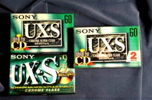lot de 4 cassettes Sony UX.S Chrome Type II - Photo 1/1