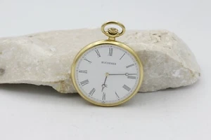 Vintage Bucherer Lepine 255024 6255/11 Quartz Taschenuhr 18k Gold 41mm 1990 - Bild 1 von 4